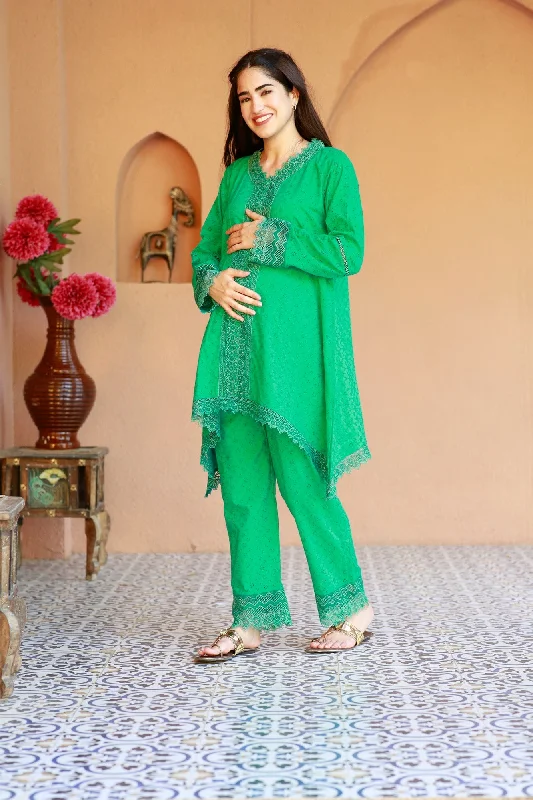 Eden Emerald Maternity Coord Set (2 pc) (100% Cotton)