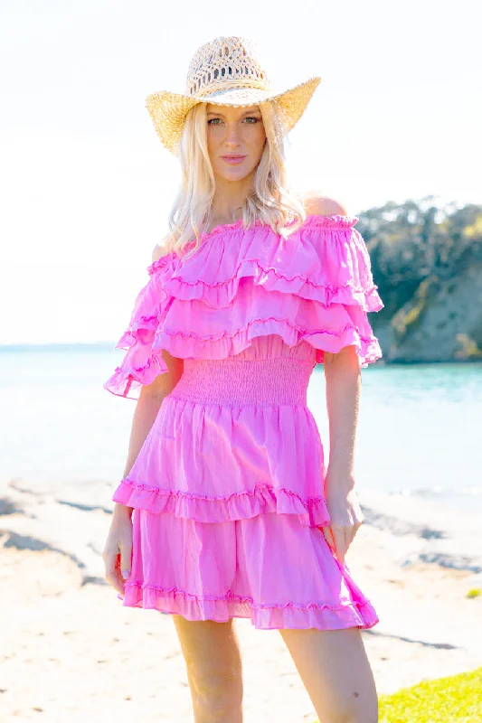 Skylar Pink Frilly Dress